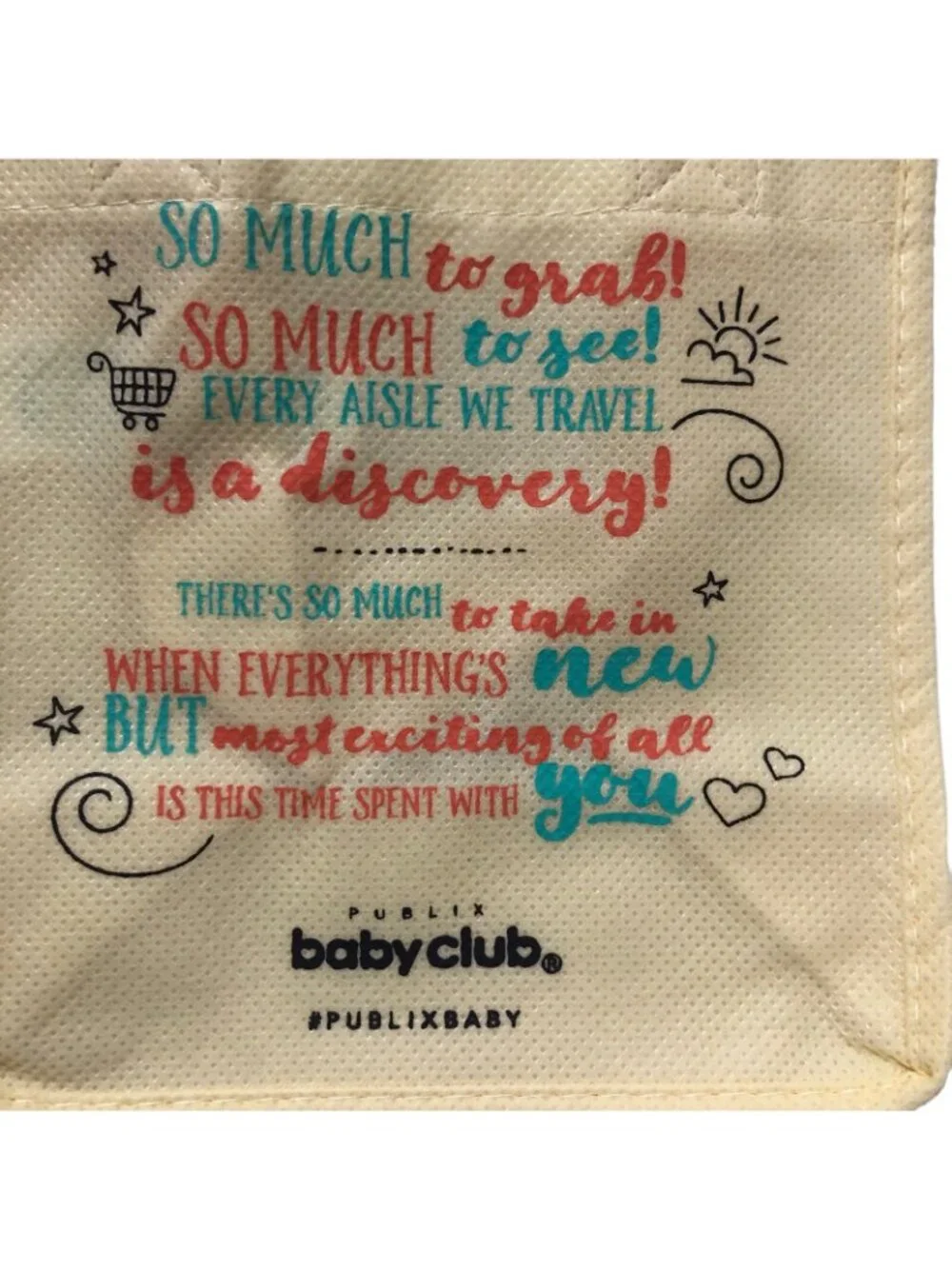 20 Publix Baby Club Mini Reusable Tote Bag 6x4 Party Favor Gift Bags Greenbag